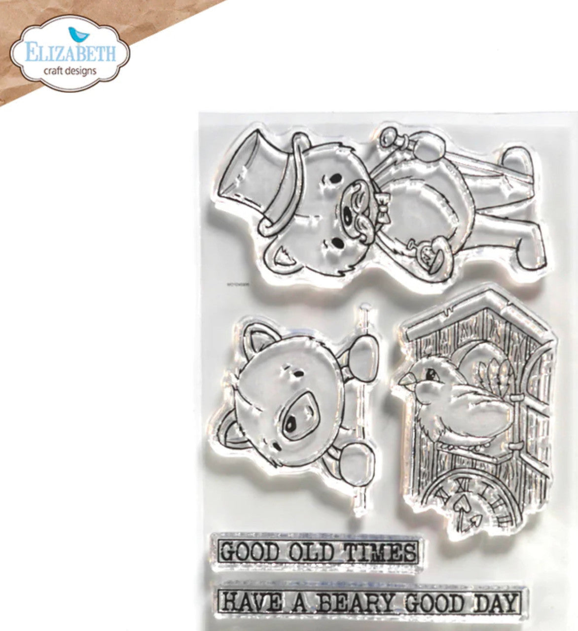 Elizabeth Craft Designs Good Old Times stempelset